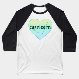 Capricorn Constellation Heart Baseball T-Shirt